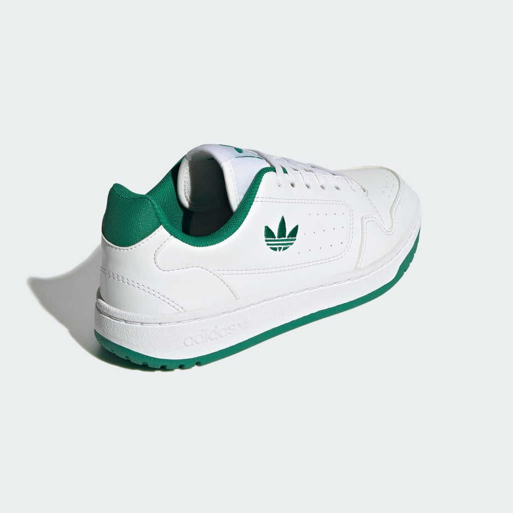 Adidas Kids' NY 90 Shoes - Cloud White / Cloud White / Bold Green - Image 5