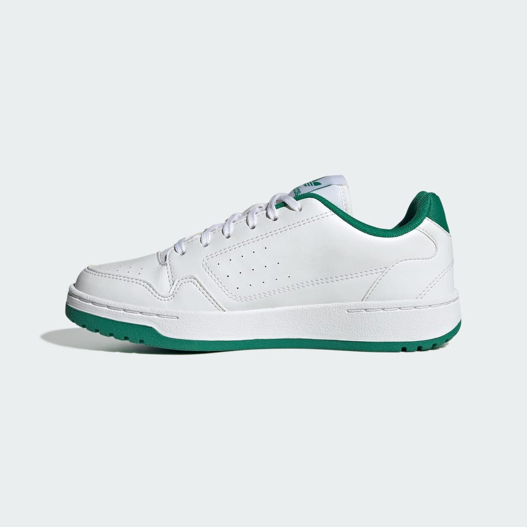 Adidas Kids' NY 90 Shoes - Cloud White / Cloud White / Bold Green - Image 6