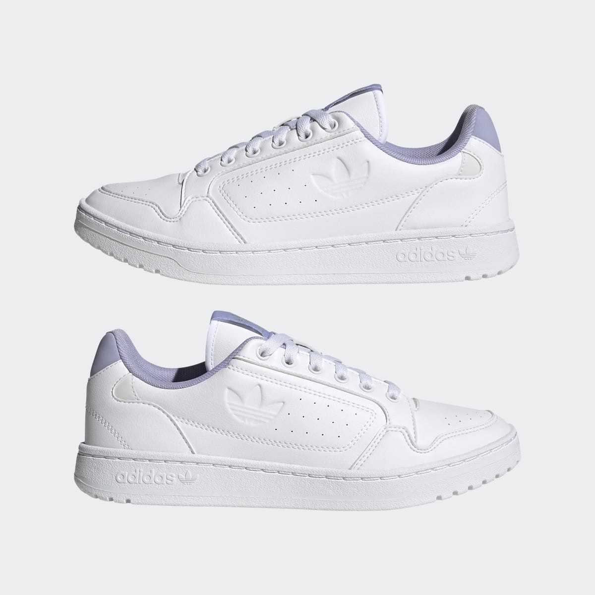 Adidas Women's NY 90 W - Cloud White / Cloud White / Dust Purple - Image 7