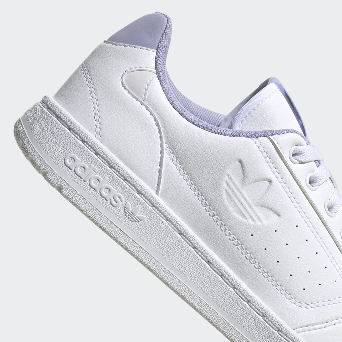 Adidas Women's NY 90 W - Cloud White / Cloud White / Dust Purple - Image 9