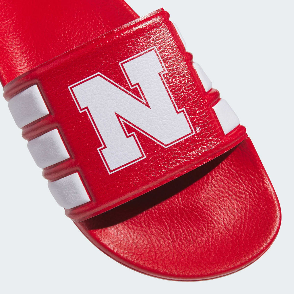 Adidas Women's Nebraska Cornhuskers Performance Slide - Team Power Red / Cloud White / Core Black - Image 7
