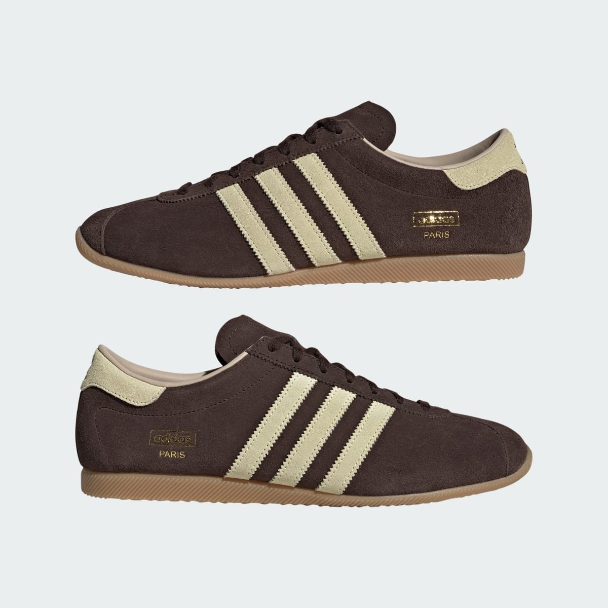 Adidas Men's PARIS - Aurora Coffee / Dual Yellow / Gum - Image 7