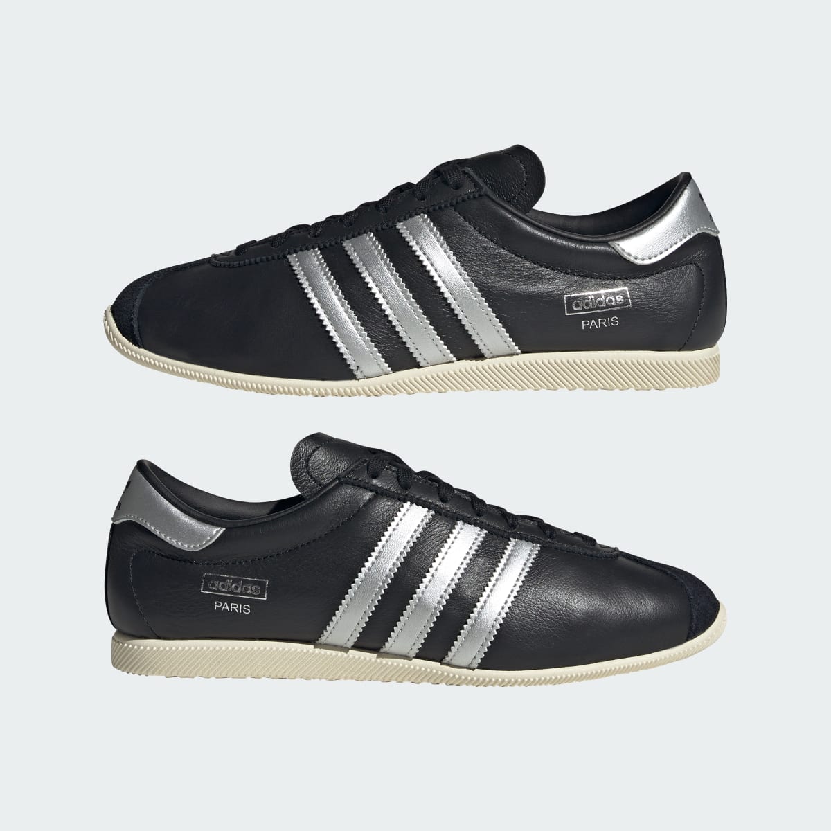 Adidas Women's PARIS SHOES - Core Black / Silver Metallic / Cream White - Image 7
