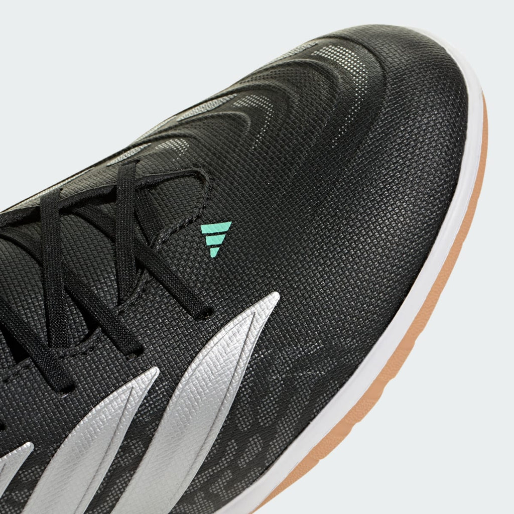 Adidas Women's PREDATOR CLUB Sala Indoor Soccer Cleats - Core Black / Silver Metallic / Pulse Mint - Image 9