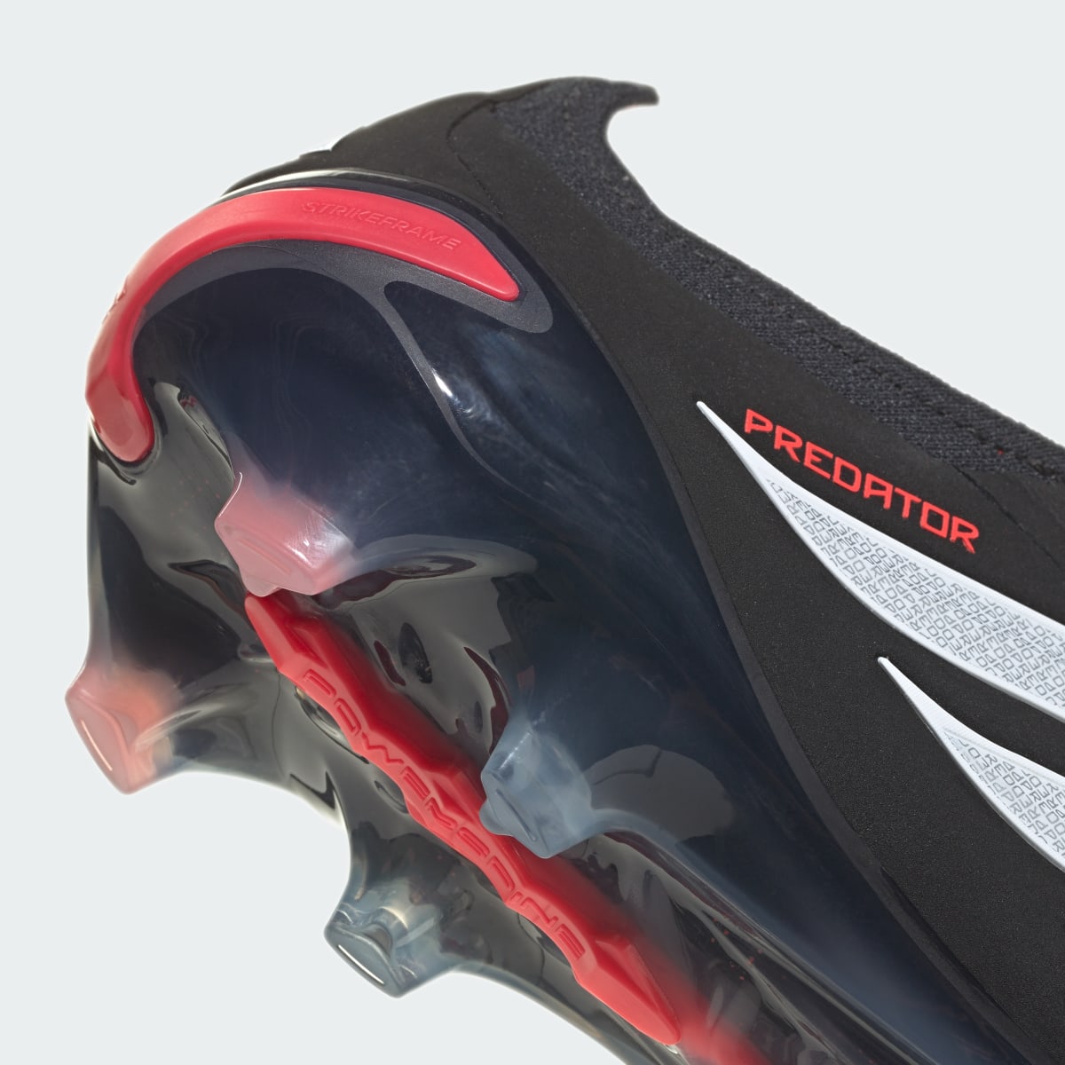 Adidas Men's PREDATOR ELITE Fold-Over Tongue Firm Ground Soccer Cleats - Core Black / Cloud White / Lucid Red - Image 10