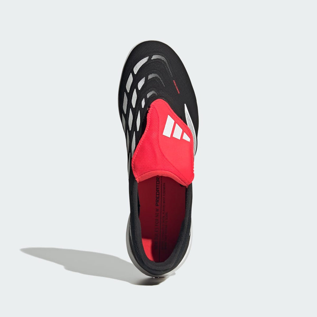 Adidas Women's PREDATOR LEAGUE Fold-Over Tongue Turf Soccer Shoes - Core Black / Cloud White / Lucid Red - Image 3