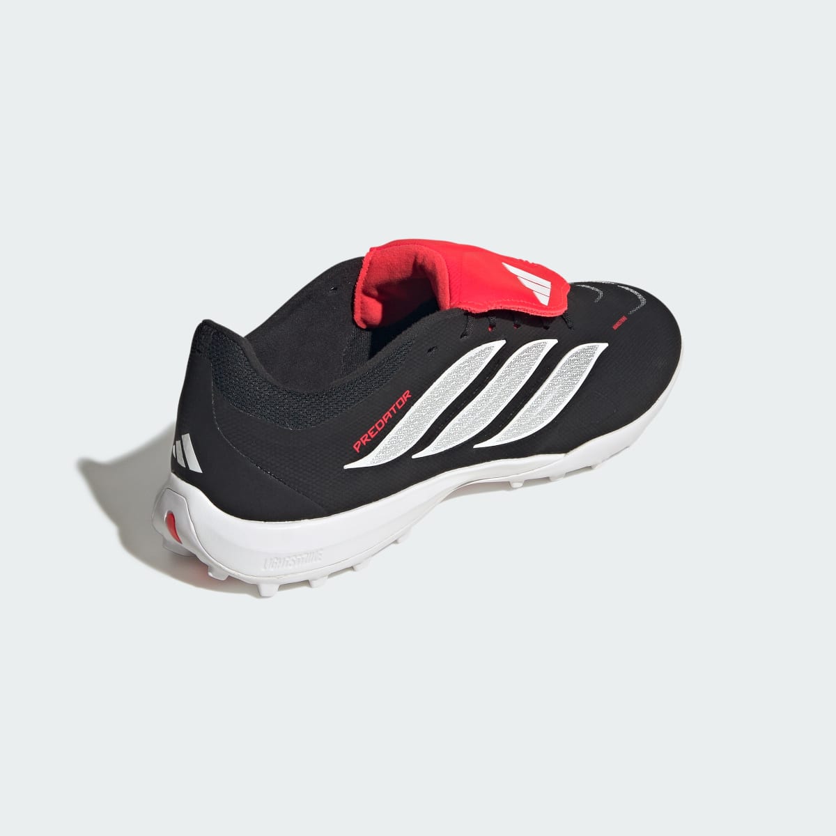 Adidas Men's PREDATOR LEAGUE Fold-Over Tongue Turf Soccer Shoes - Core Black / Cloud White / Lucid Red - Image 6