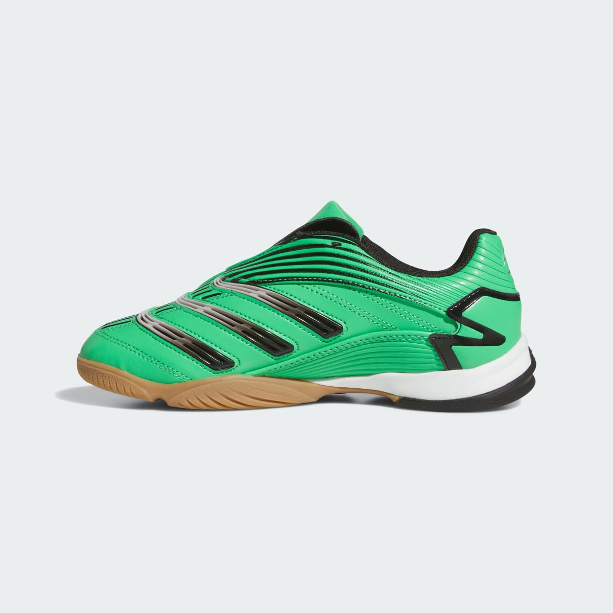 Adidas Kids' PREDATOR SALA SHOES - Semi Screaming Green / Core Black / Gum - Image 6