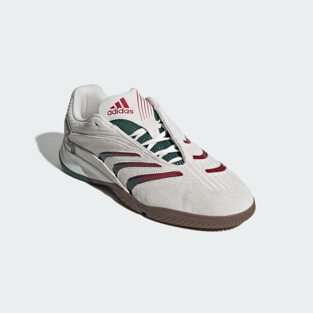Adidas Men's PREDATOR SALA SHOES - Core White / Collegiate Green / Cloud White - Image 4
