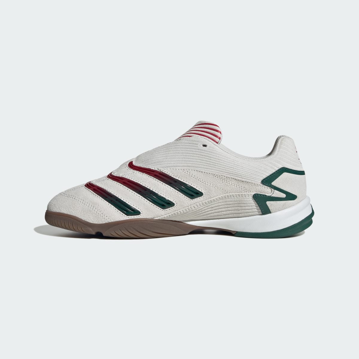 Adidas Men's PREDATOR SALA SHOES - Core White / Collegiate Green / Cloud White - Image 6