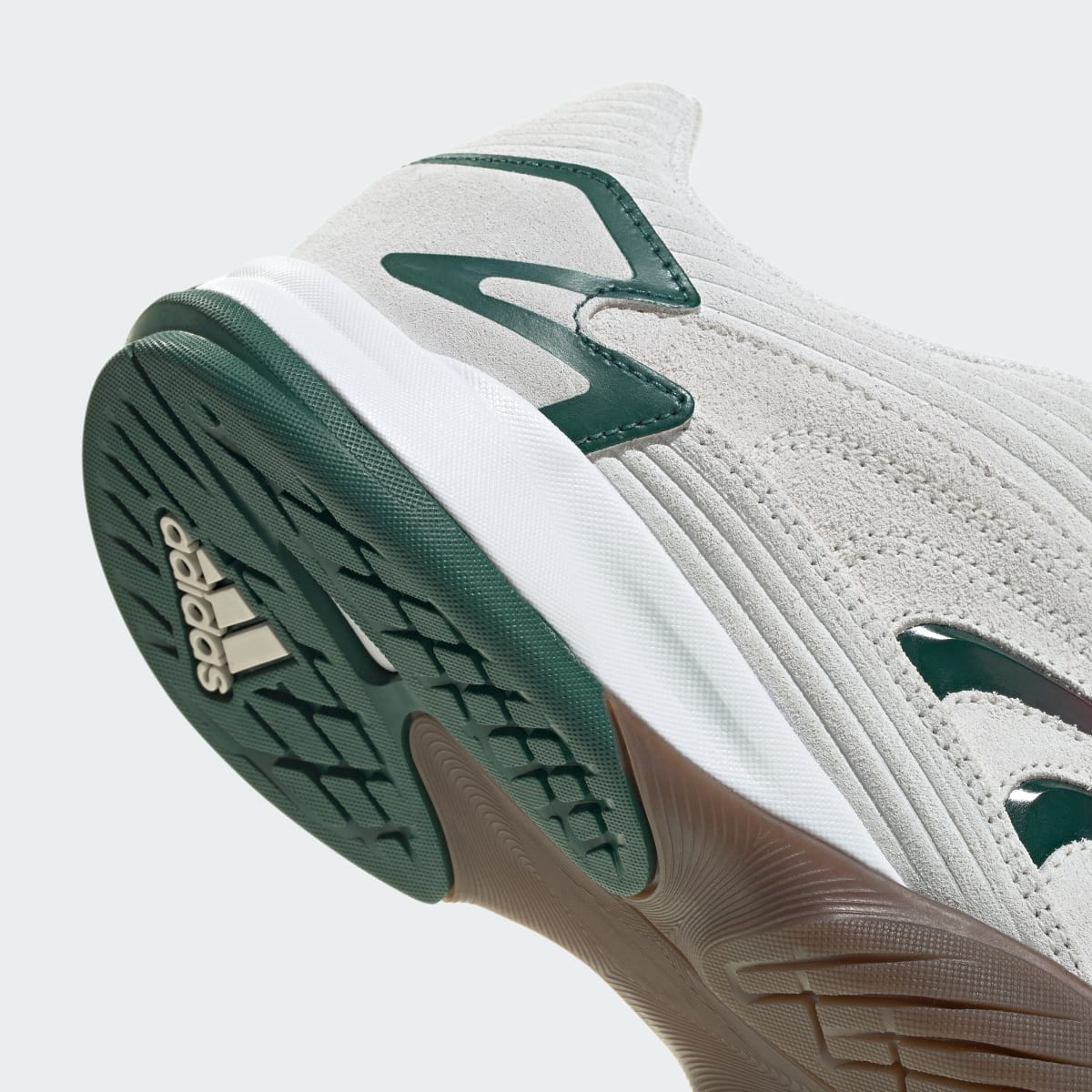 Adidas Men's PREDATOR SALA SHOES - Core White / Collegiate Green / Cloud White - Image 8