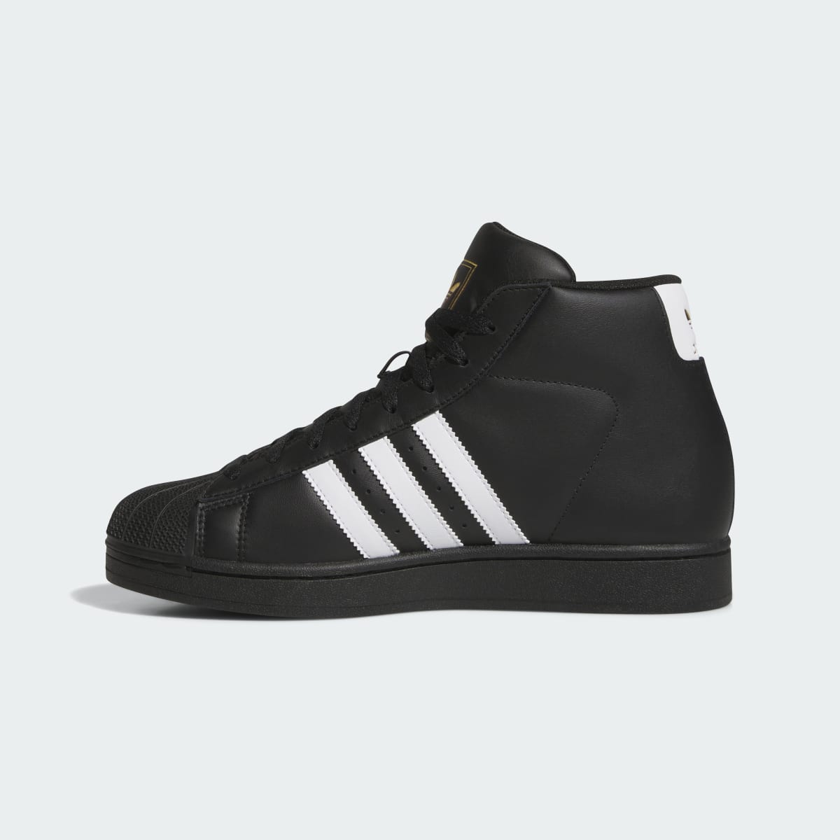 Adidas Men's PRO MODEL Shoes - Core Black / Cloud White / Gold Metallic - Image 6