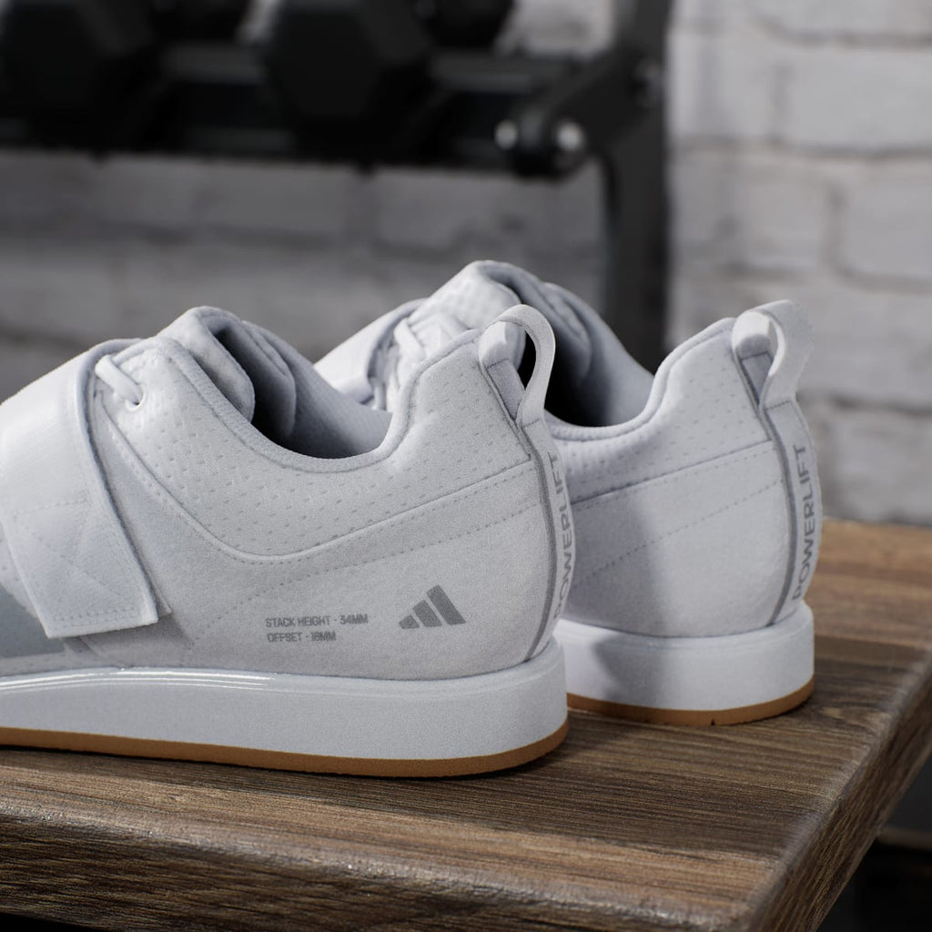 Adidas Women's Powerlift 5 Weightlifting Shoes - Cloud White / Halo Silver / Core Black - Image 10