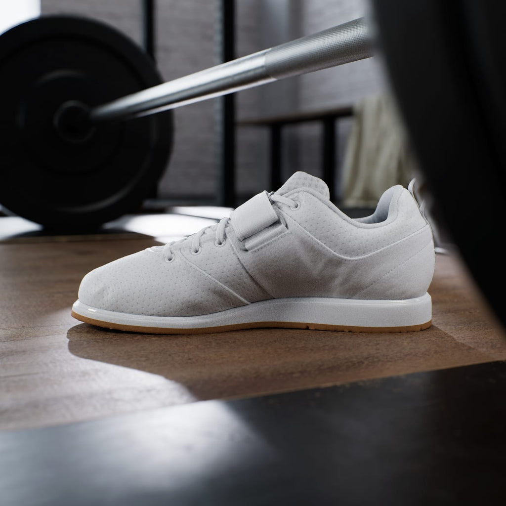 Adidas Men's Powerlift 5 Weightlifting Shoes - Cloud White / Halo Silver / Core Black - Image 7