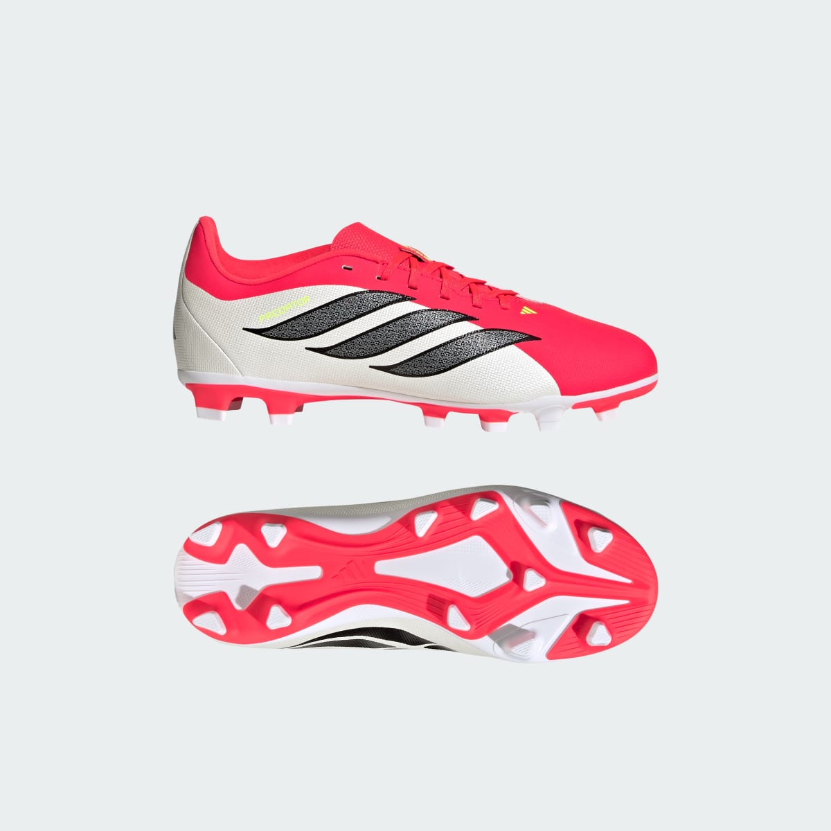 Adidas Kids' Predator Club Firm Ground / Multi Ground Soccer Cleats Kids - Lucid Red / Core Black / Cloud White - Image 1