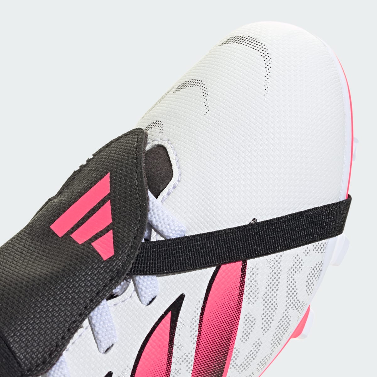Adidas Kids' Predator Club Fold-Over Tongue Firm Ground / Multi Ground Soccer Cleats Kids - Cloud White / Solar Turbo / Core Black - Image 8