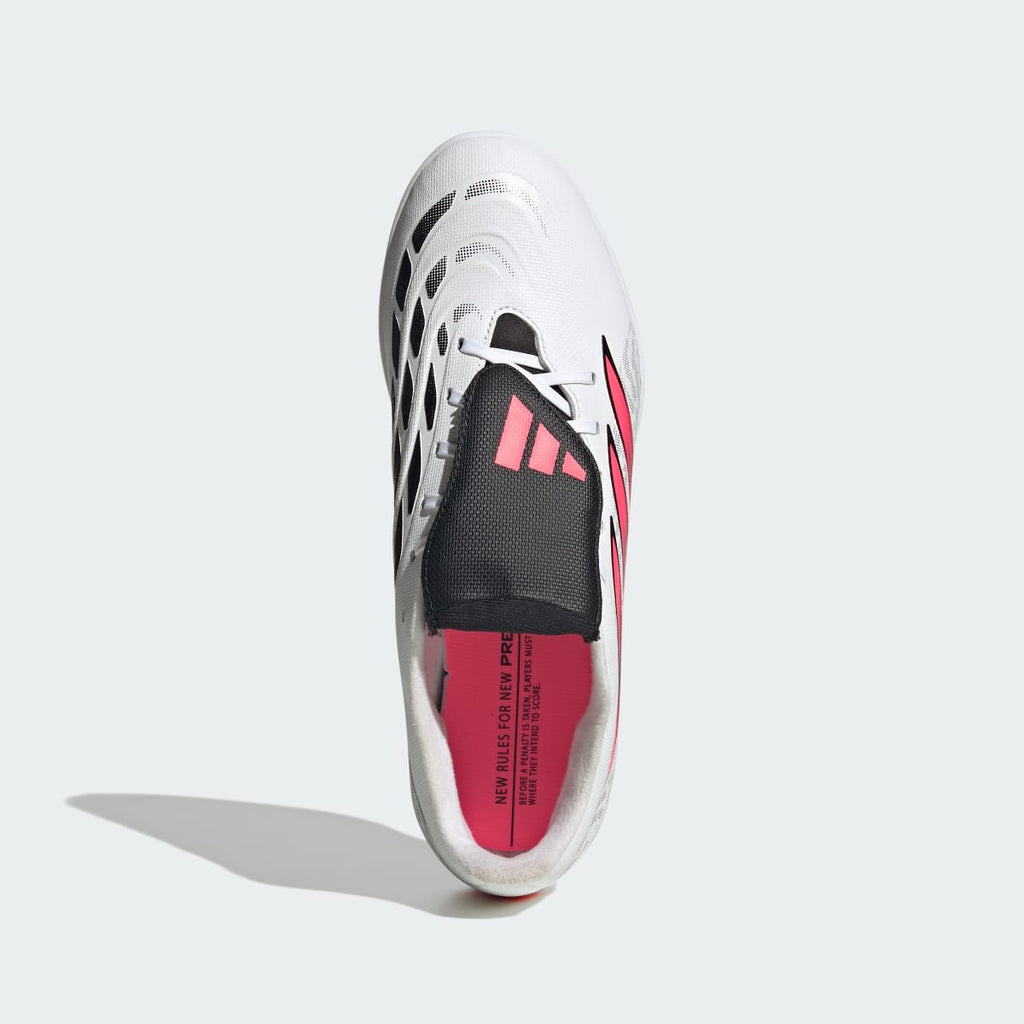 Adidas Women's Predator Club Sala Fold-Over Tongue Indoor Soccer Cleats - Cloud White / Solar Turbo / Core Black - Image 3