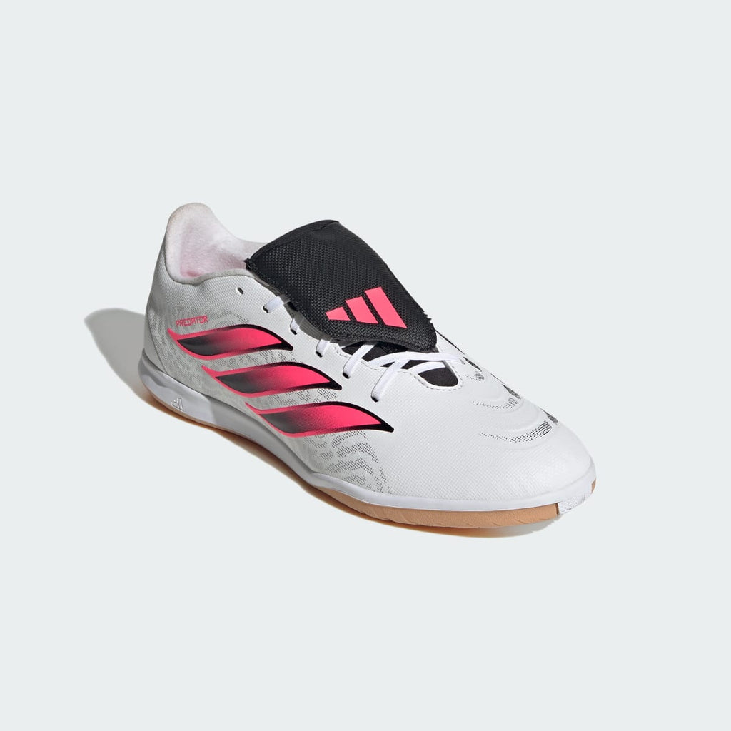 Adidas Women's Predator Club Sala Fold-Over Tongue Indoor Soccer Cleats - Cloud White / Solar Turbo / Core Black - Image 5
