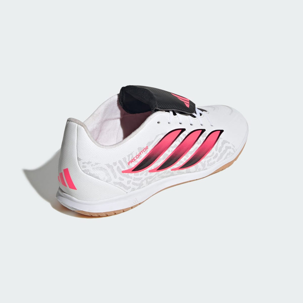 Adidas Women's Predator Club Sala Fold-Over Tongue Indoor Soccer Cleats - Cloud White / Solar Turbo / Core Black - Image 6