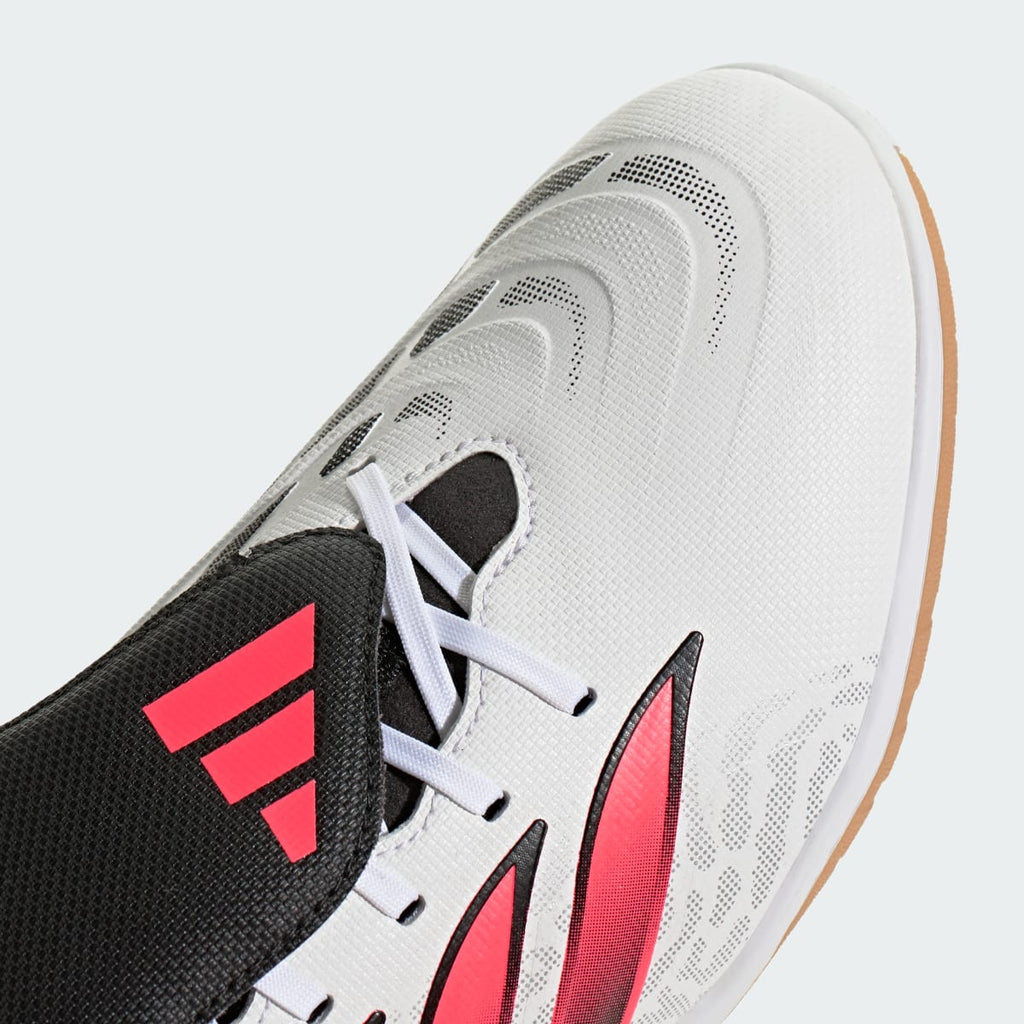 Adidas Women's Predator Club Sala Fold-Over Tongue Indoor Soccer Cleats - Cloud White / Solar Turbo / Core Black - Image 9