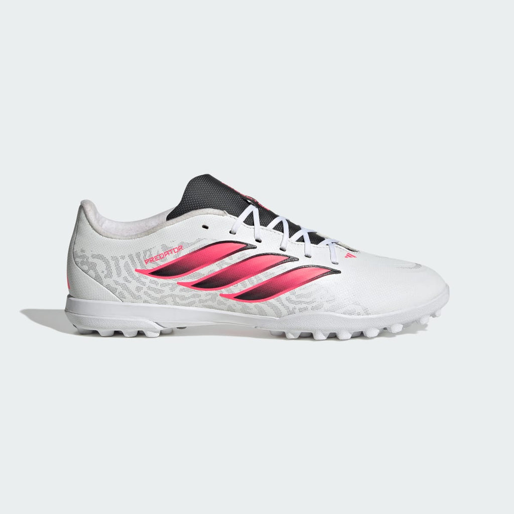 Adidas Men's Predator Club Turf Soccer Cleats - Cloud White / Solar Turbo / Core Black - Image 2