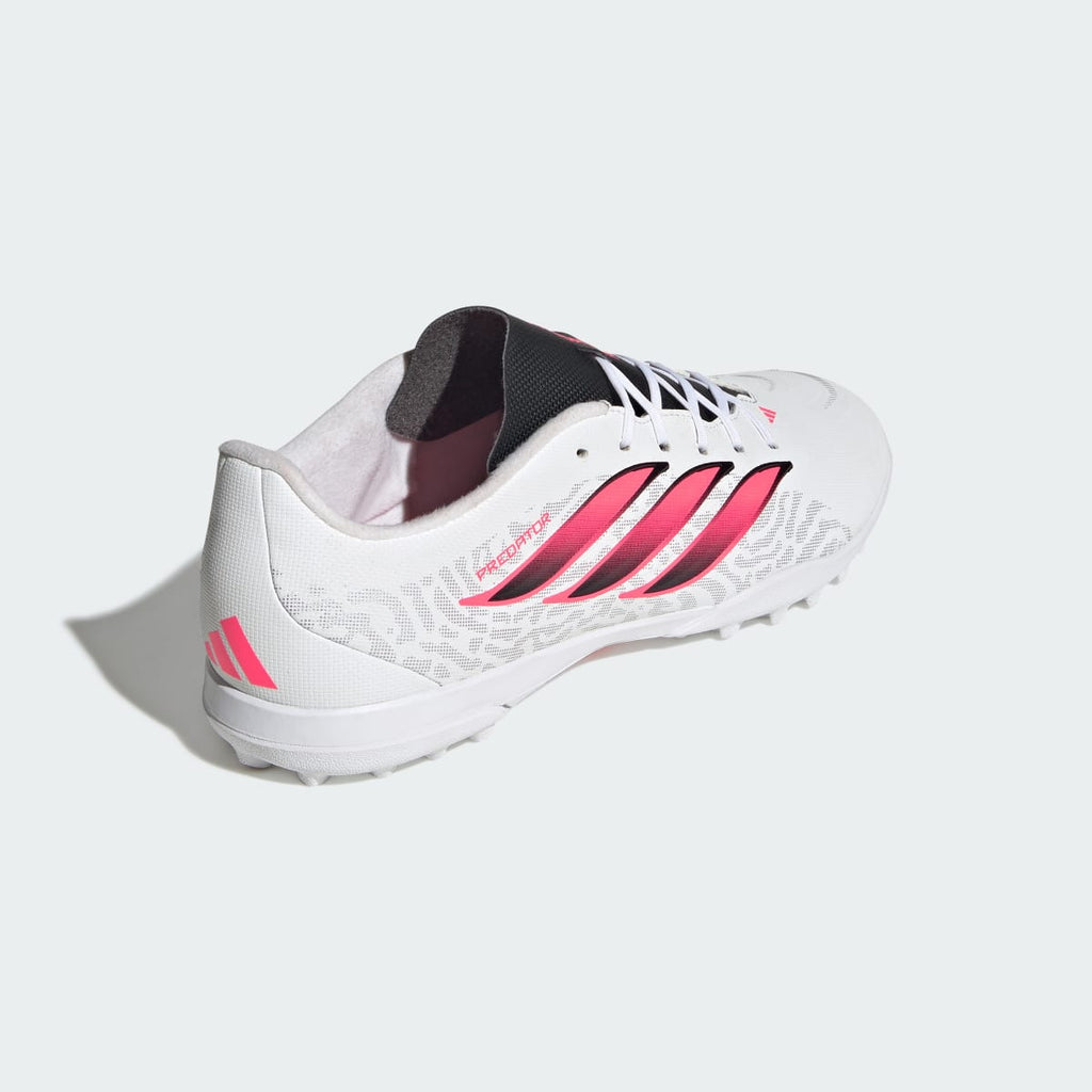 Adidas Men's Predator Club Turf Soccer Cleats - Cloud White / Solar Turbo / Core Black - Image 6