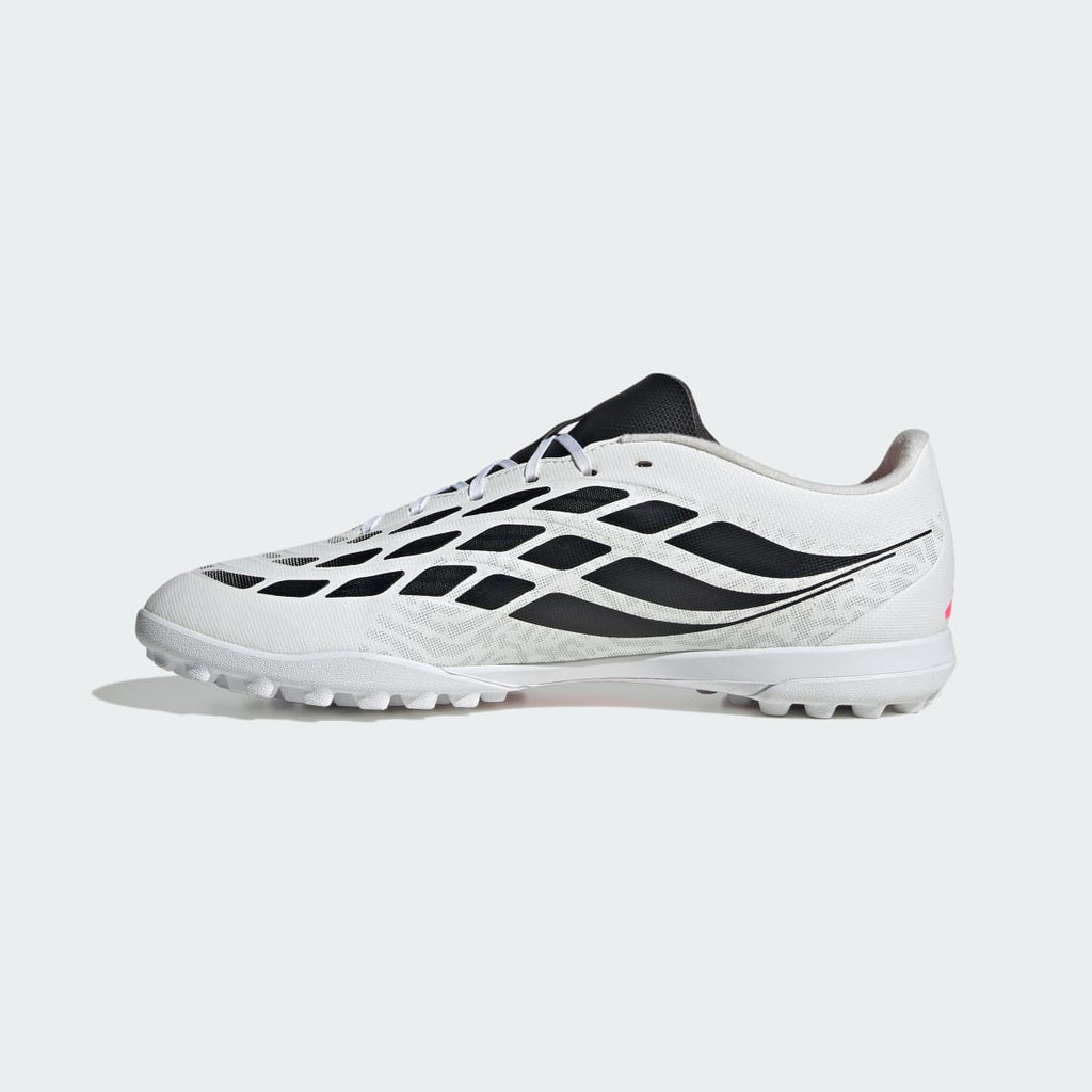 Adidas Men's Predator Club Turf Soccer Cleats - Cloud White / Solar Turbo / Core Black - Image 7