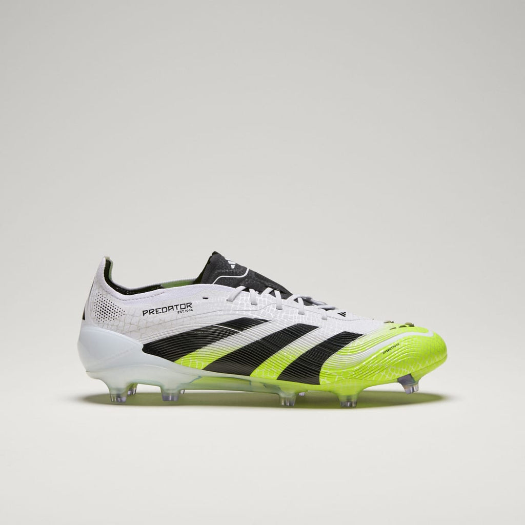 Adidas Women's Predator Elite Firm Ground Cleats - Cloud White / Core Black / Lucid Lemon - Image 3