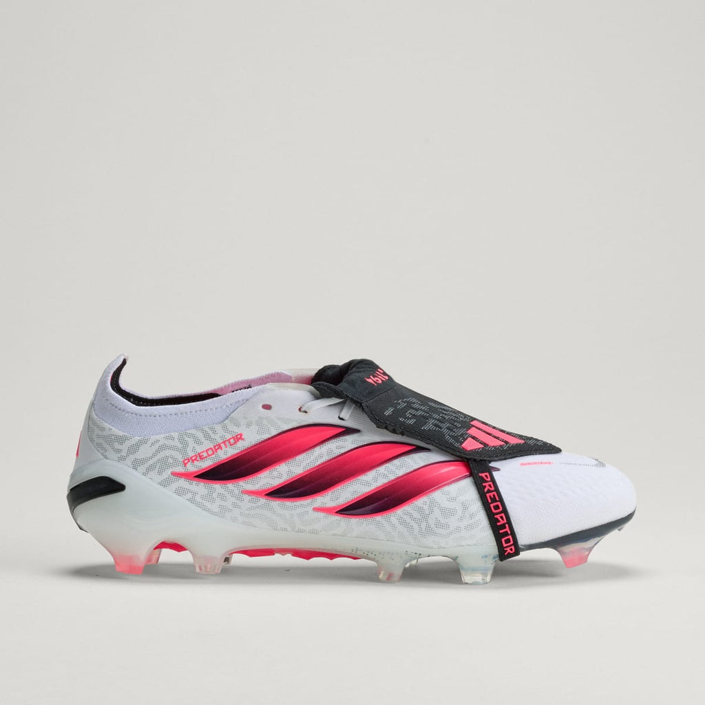 Adidas Women's Predator Elite Fold-Over Tongue Firm Ground Soccer Cleats - Cloud White / Solar Turbo / Core Black - Image 3