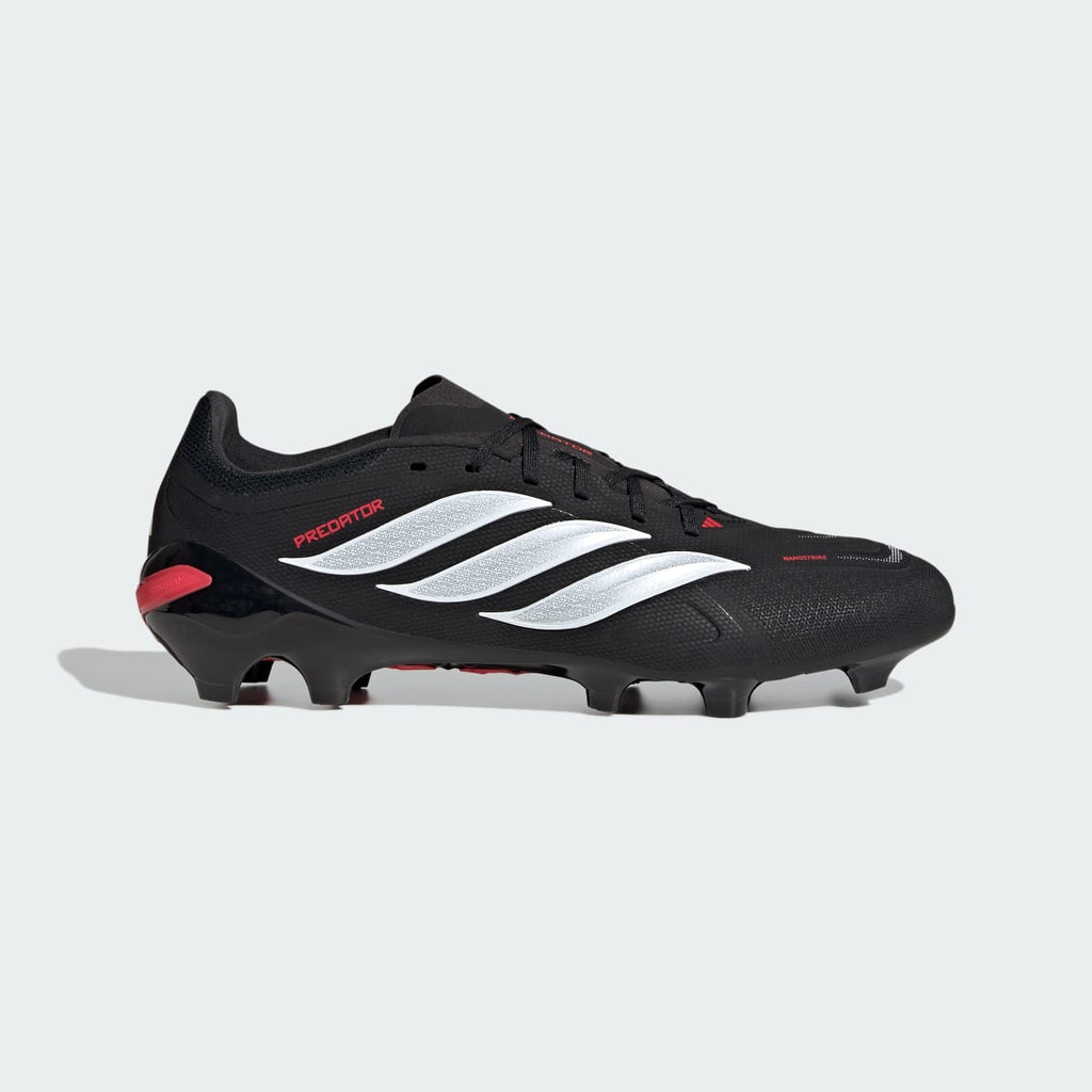 Adidas Women's Predator League Firm Ground Soccer Cleats - Core Black / Cloud White / Lucid Red - Image 2