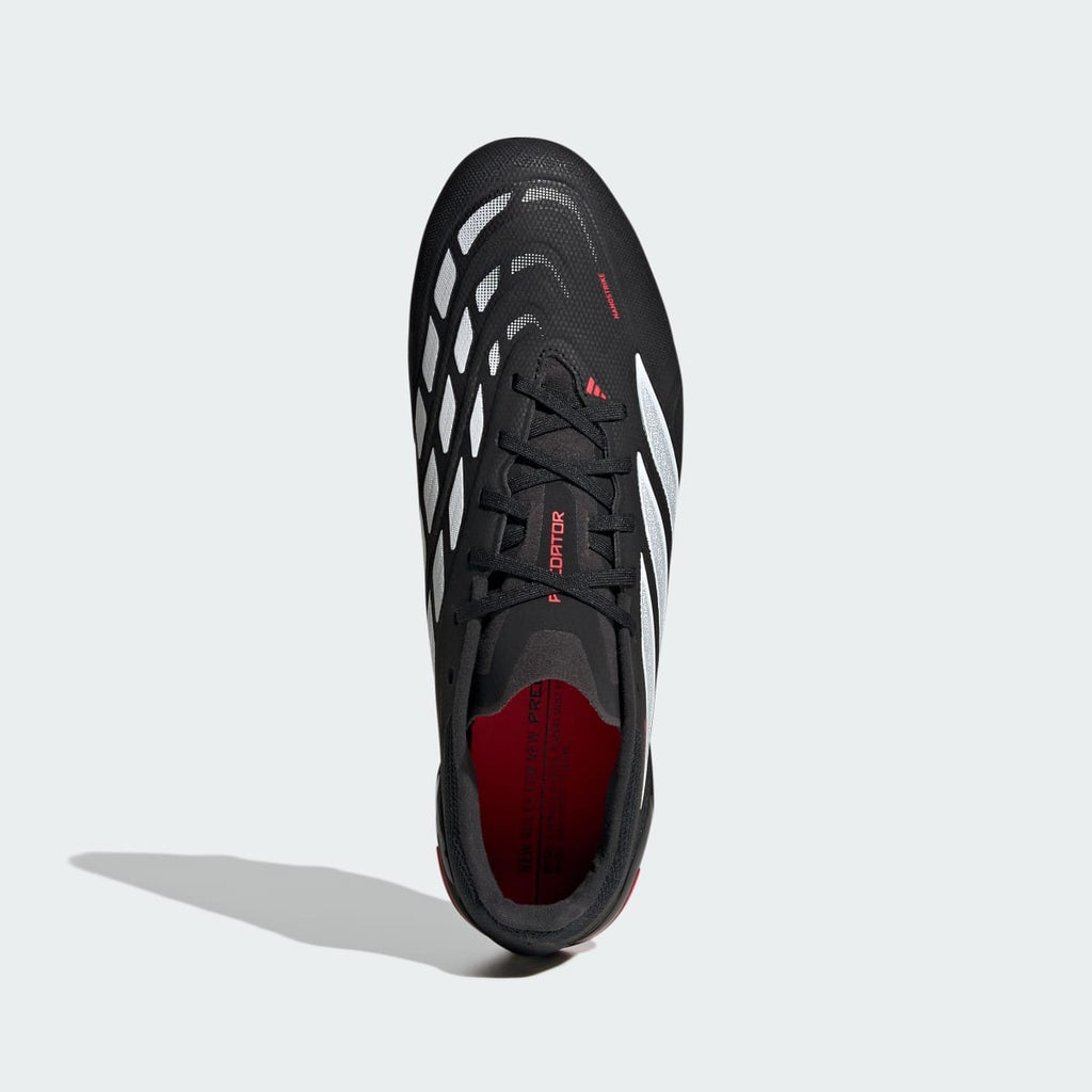 Adidas Women's Predator League Firm Ground Soccer Cleats - Core Black / Cloud White / Lucid Red - Image 3