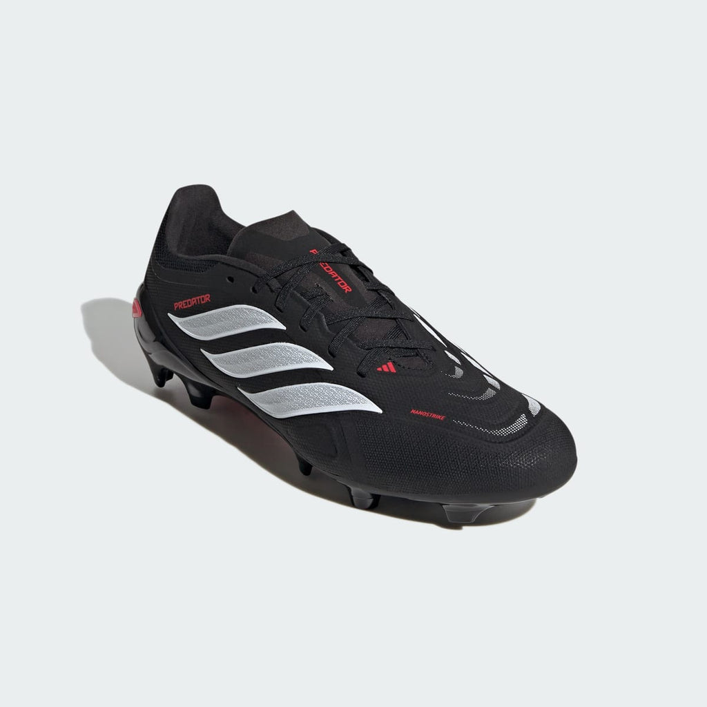Adidas Women's Predator League Firm Ground Soccer Cleats - Core Black / Cloud White / Lucid Red - Image 5