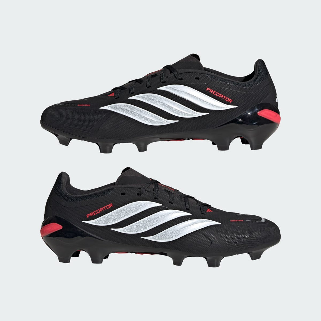 Adidas Women's Predator League Firm Ground Soccer Cleats - Core Black / Cloud White / Lucid Red - Image 8