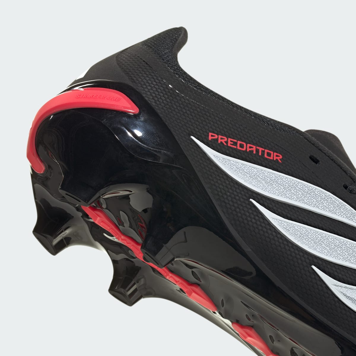 Adidas Women's Predator League Firm Ground Soccer Cleats - Core Black / Cloud White / Lucid Red - Image 9