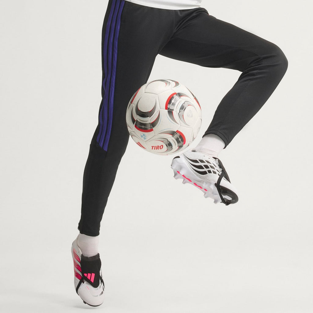 Adidas Women's Predator League Fold-Over Tongue Firm Ground Soccer Cleats - Cloud White / Solar Turbo / Core Black - Image 2