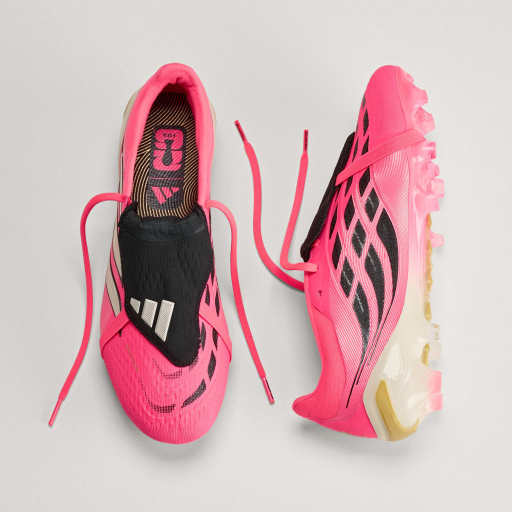 Adidas Men's Predator Pro Fold-Over Tongue Firm Ground Soccer Cleats - Solar Turbo / Thermal Chrome / Core Black - Image 4