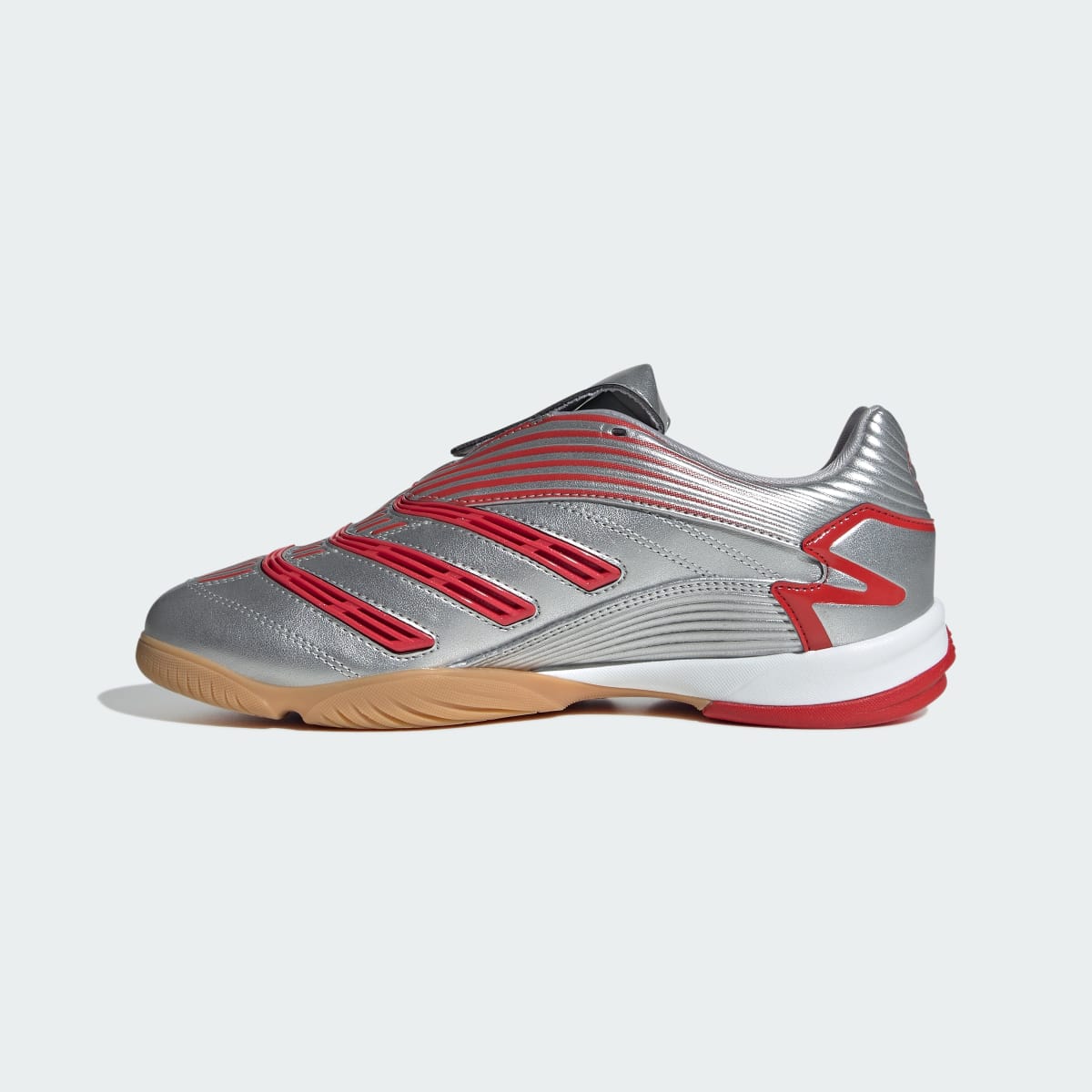 Adidas Women's Predator Sala Shoes - Silver Metallic / Better Scarlet / Grey Two - Image 6