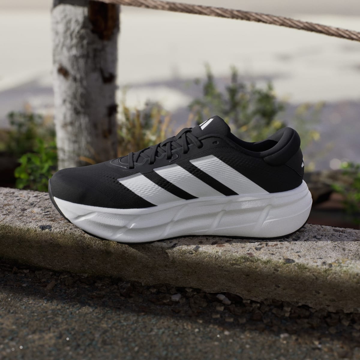 Adidas Men's QUESTAR 4 RUNNING SHOES - Core Black / Cloud White / Grey Six - Image 7