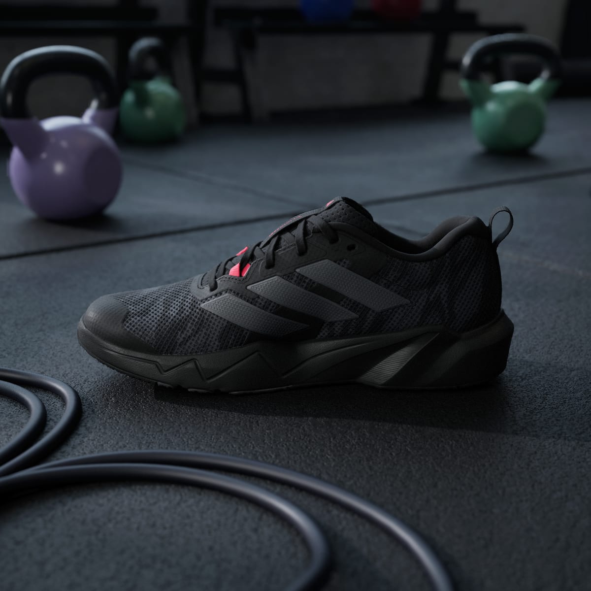 Adidas Men's RAPIDMOVE GO TRAINER M - Core Black / Grey Five / Lucid Red - Image 7