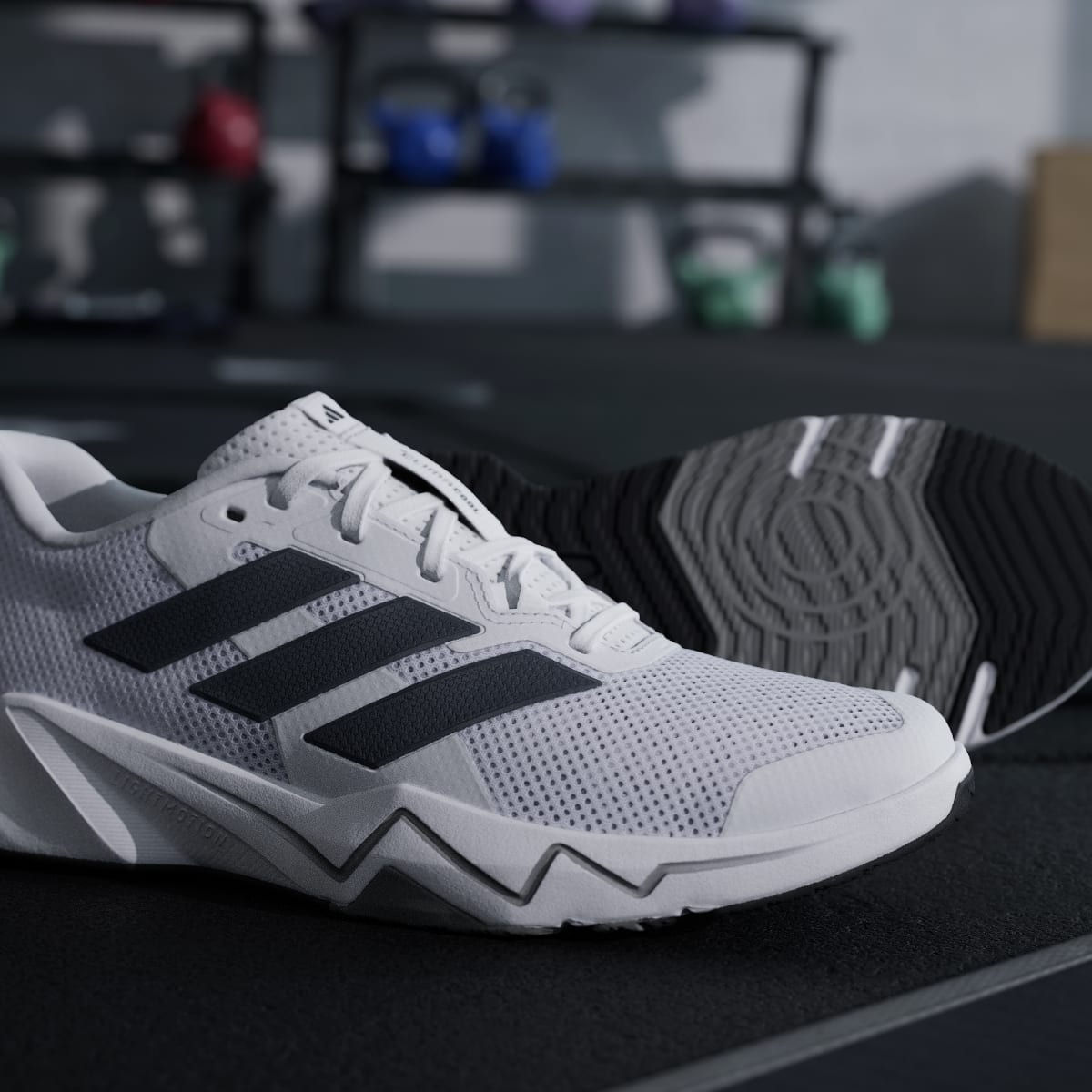 Adidas Men's RAPIDMOVE GO TRAINER M - Cloud White / Core Black / Iron Metallic - Image 11