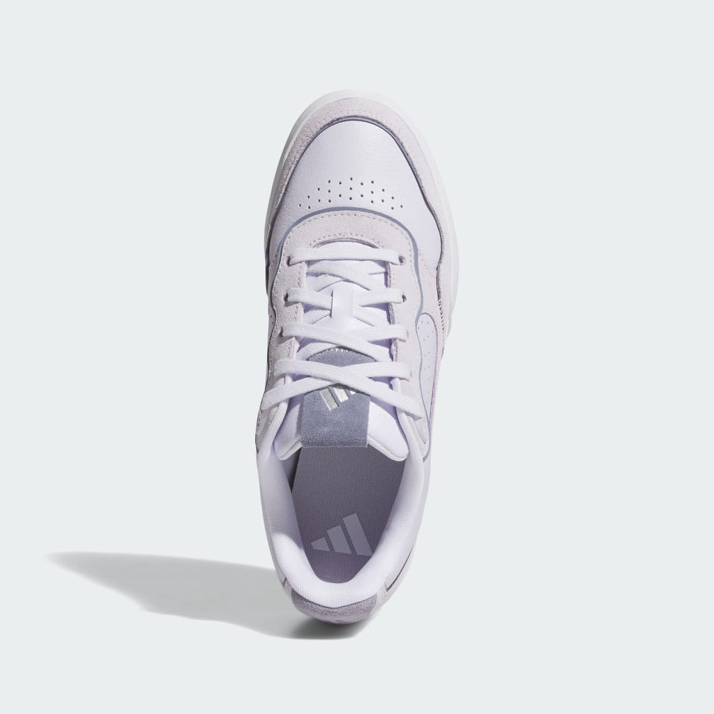 Adidas Women's RETROCROSS 25 SPIKELESS GOLF SHOES - Frozen Purple / Silver Violet / Silver Metallic - Image 2