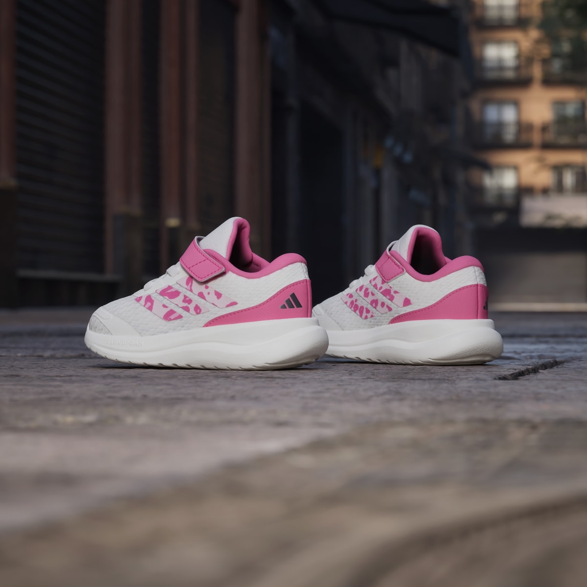 Adidas Kids' RUNFALCON 6 INFANT SHOES - Core White / Distilled Pink / Pink Fusion - Image 6