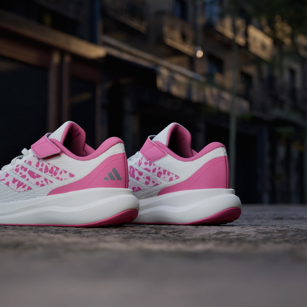 Adidas Kids' RUNFALCON 6 SHOES CHILDREN - Core White / Distilled Pink / Pink Fusion - Image 10