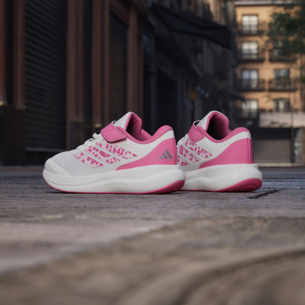 Adidas Kids' RUNFALCON 6 SHOES CHILDREN - Core White / Distilled Pink / Pink Fusion - Image 6