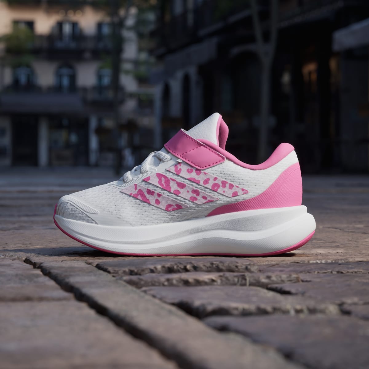 Adidas Kids' RUNFALCON 6 SHOES CHILDREN - Core White / Distilled Pink / Pink Fusion - Image 7