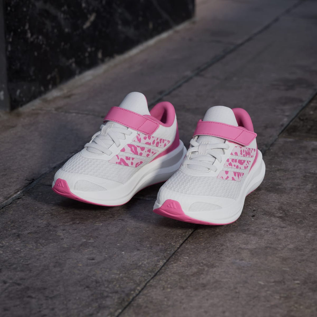 Adidas Kids' RUNFALCON 6 SHOES CHILDREN - Core White / Distilled Pink / Pink Fusion - Image 8