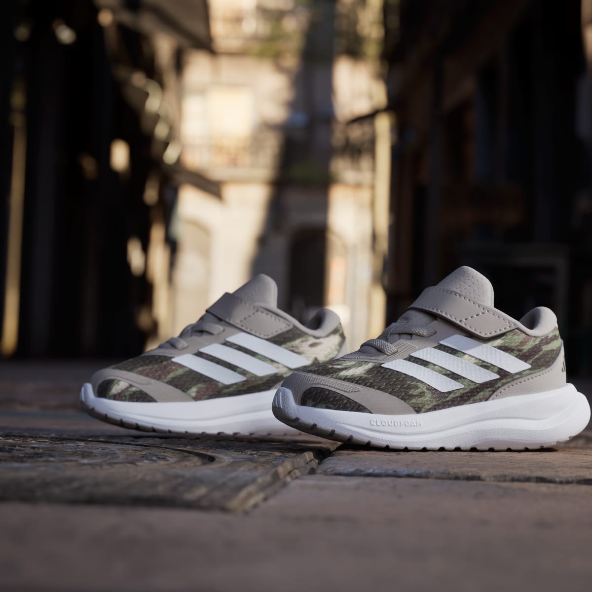 Adidas Kids' RUNFALCON 6 SHOES INFANT - Light Brown / Cloud White / Dark Brown - Image 9