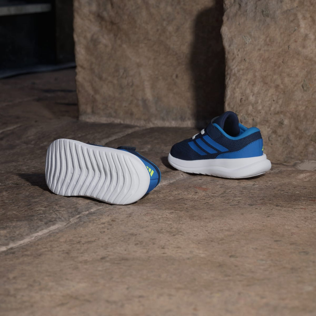 Adidas Kids' RUNFALCON 6 SHOE INFANT - Dark Blue / Bright Royal / Lucid Lemon - Image 4