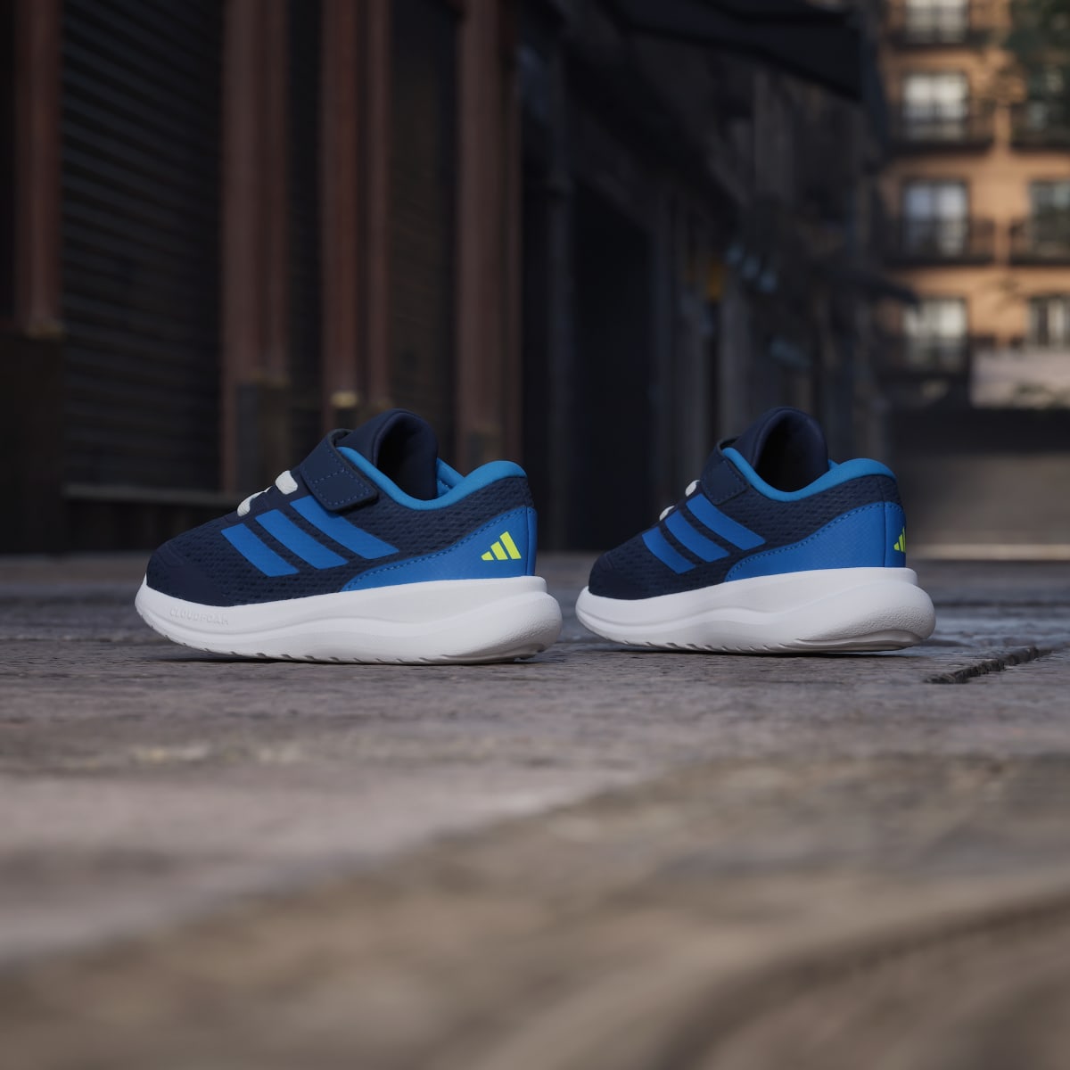 Adidas Kids' RUNFALCON 6 SHOE INFANT - Dark Blue / Bright Royal / Lucid Lemon - Image 6