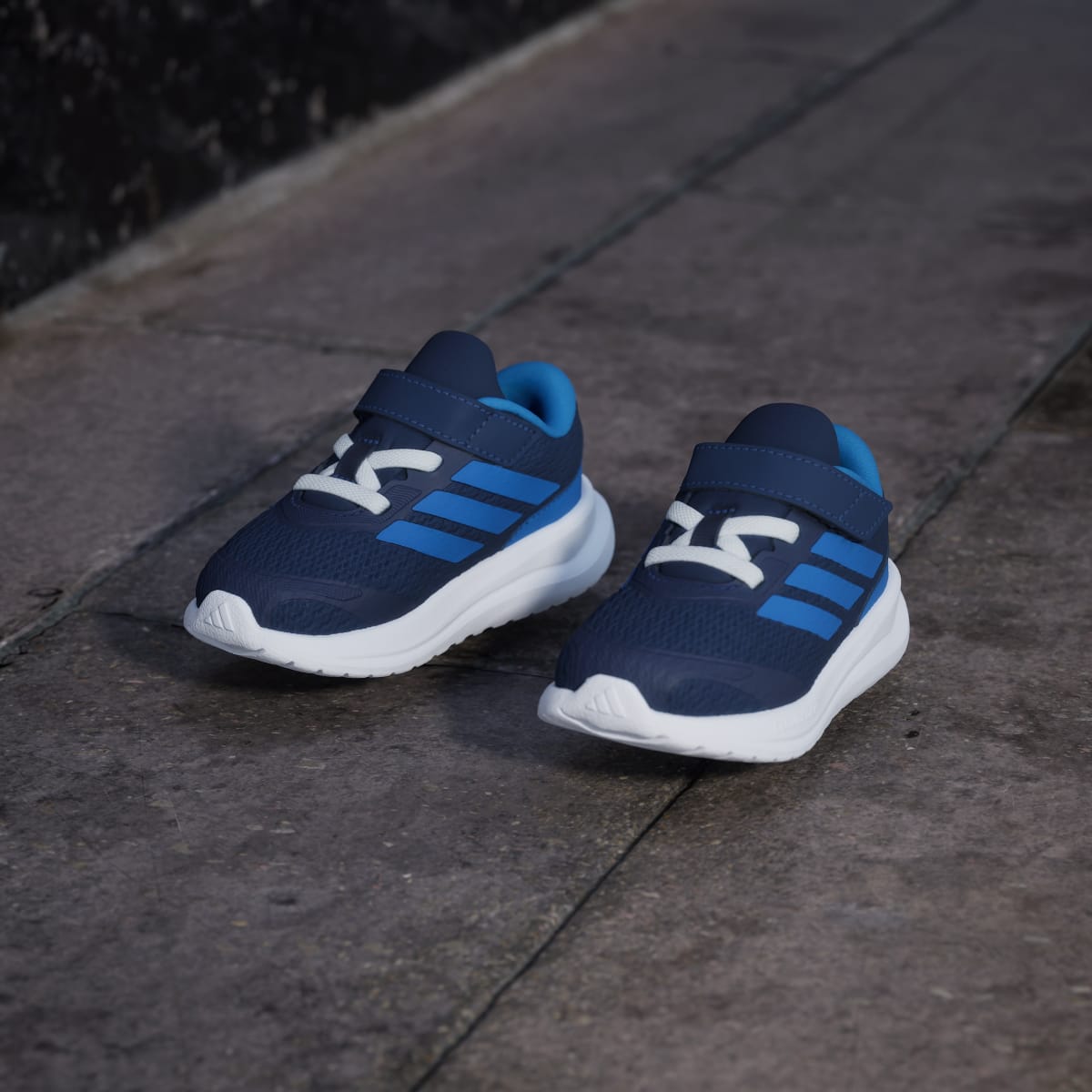 Adidas Kids' RUNFALCON 6 SHOE INFANT - Dark Blue / Bright Royal / Lucid Lemon - Image 8